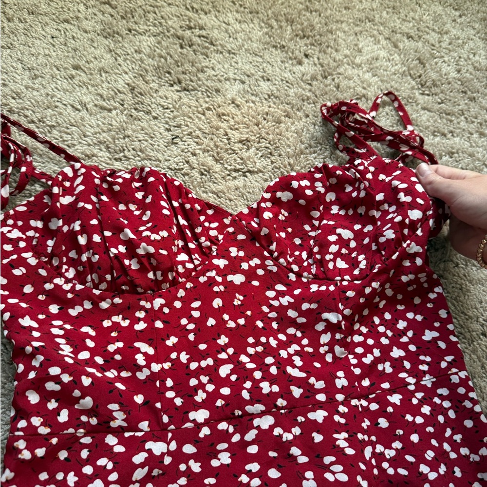 Red and White Spotted Dress - Picture 2 of 2